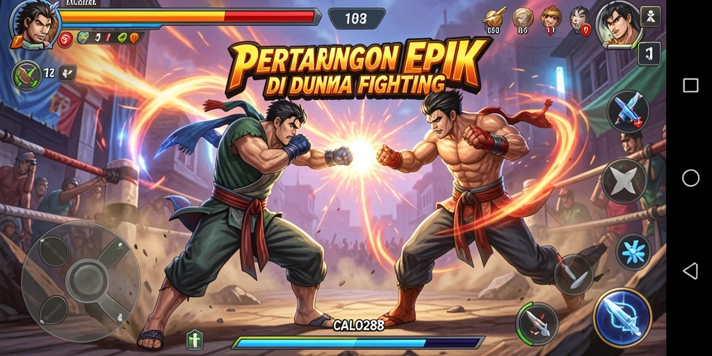 Tangkapan layar gameplay CALO288 saat pertarungan seru.