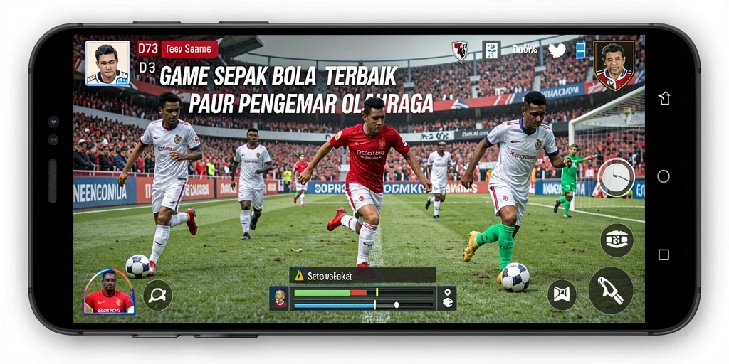 Gameplay D73 yang menampilkan pertarungan seru di lapangan.