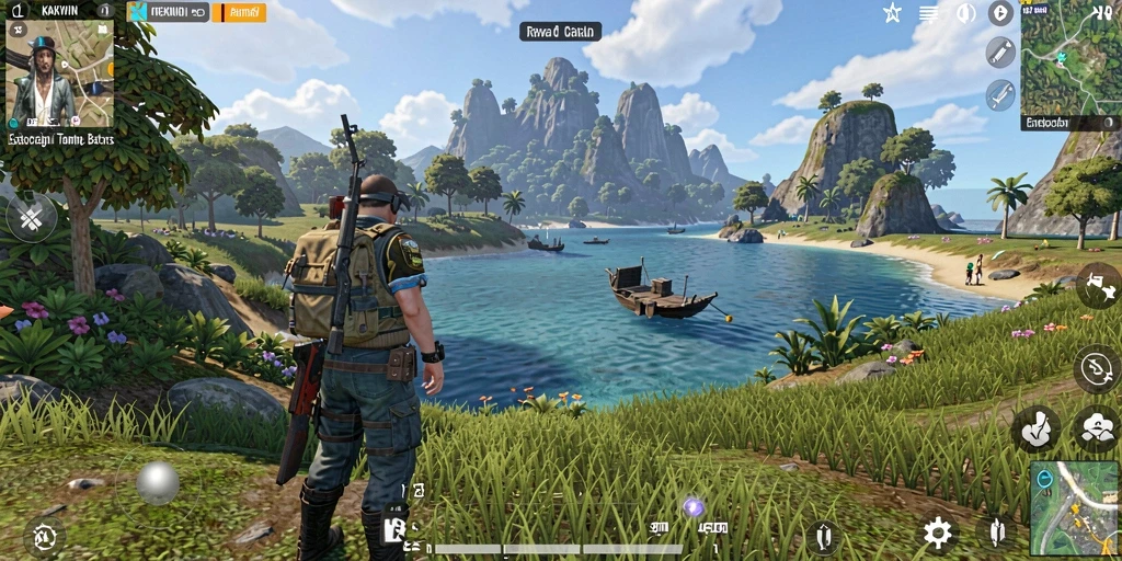 Tangkapan layar gameplay Open World KAKWIN yang menakjubkan.