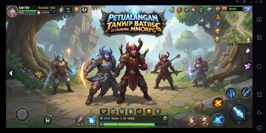 Tampilan gameplay epik di dunia MMORPG yang memikat.