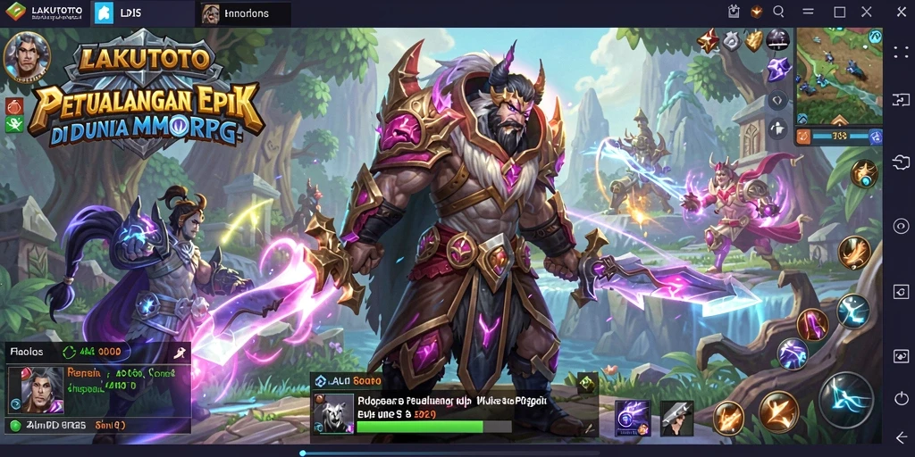 Gameplay menarik di dunia fantasi LAKUTOTO yang penuh petualangan.