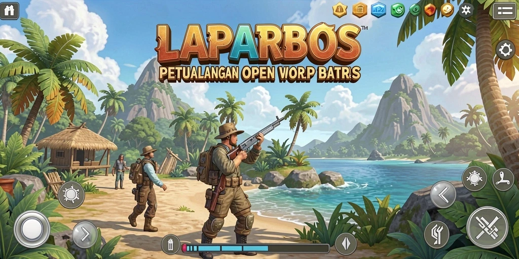 Tampilan gameplay LAPARBOS yang menawan dalam dunia Open World.