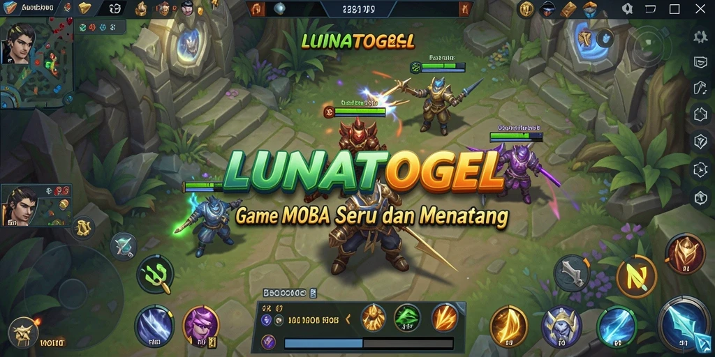 Tampilan gameplay seru dari LUNATOGEL yang mendebarkan.