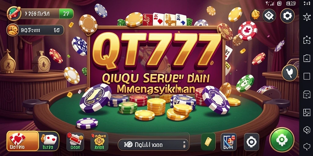 Tampilan gameplay QT777 dengan aksi seru QiuQiu.