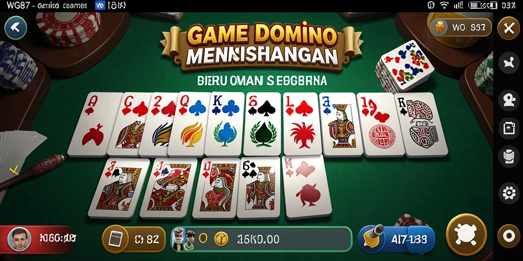 Tampilan gameplay WG87 yang menampilkan aksi domino seru.